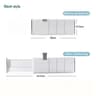 Adjustable Drawer Dividers Organizer Retractable Kitchen Storage Partition Set 2