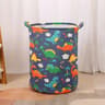 Foldable Cotton Linen Laundry Basket Large Storage Hamper For Clothes And Toys 5