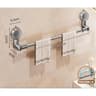 Retractable No Drilling Towel Rack Suction Cup Wall Mounted Towel Holder 2