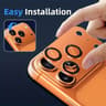 IPhone Camera Lens Protector With Metal Ring Tempered Glass 1