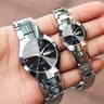 Couple Quartz Watch With Calendar Business Fashion Analog Wristwatch 3