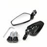 Universal Bar End Motorcycle Rearview Mirrors 22mm Handlebar Set 4