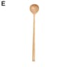 1 PC Natural Long Handle Wooden Spoon Durable Wooden Cooking Spoon For Soup Stirring And Serving 5