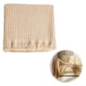 Nordic Knitted Sofa Blanket Solid Color Waffle Knit Blanket For Home Comfort 4