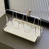 Stainless Steel Cup Rack 6 Slot Countertop Mug Holder Organizer 3