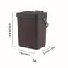 Space Saving Quiet Close Trash Can Sealed Kitchen Office Bin 2