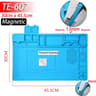 Heat Resistant Silicone Soldering Station Work Mat Anti Static Repair Pad 12