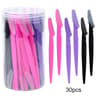 Eyebrow Razor Set With Storage Case Facial Hair Trimmer 30 Pieces 2