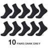 Mens Bamboo Fiber Compression Dress Socks 10 Pair Set 5
