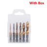 Titanium Coated Metric Tap Drill Bit Set Hex Shank Thread Tapping Tool 18