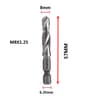 Titanium Coated Metric Tap Drill Bit Set Hex Shank Thread Tapping Tool 3