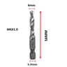 Titanium Coated Metric Tap Drill Bit Set Hex Shank Thread Tapping Tool 4