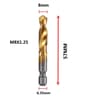 Titanium Coated Metric Tap Drill Bit Set Hex Shank Thread Tapping Tool 1
