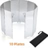 Ultralight Foldable Camping Stove Windscreen Aluminum Alloy Wind Shield 2