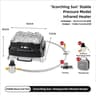 Portable Camping Heating Stove Outdoor Gas Heater Multifunction Travel Stove 2