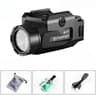 TINSOL 800LM USB Rechargeable Tactical Flashlight Picatinny Rail Mount 2