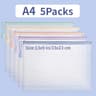 Waterproof Mesh Zipper Document Folder A4 A5 Storage Pouch 1