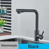 Pull Out Kitchen Sink Faucet Stainless Steel Hot Cold Mixer Tap With Two Mode Sprayer 1