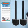 Hanging Silicone Toilet Brush With Quick Dry Holder And Long Handle Bathroom Cleaner 9
