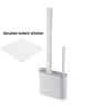 Wall Hanging Silicone Toilet Brush With Holder Long Handle Soft Bristles Bathroom Cleaner 6