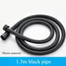 Black High Pressure Shower Head 5 Mode Adjustable Water Saving Massage Shower Head 4