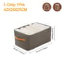 Clothes Storage Bag Foldable Storage Organizer Portable Wardrobe Organizer Box 8
