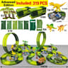 Magic Track Dinosaur Car Set Flexible Race Track Electric Toy Car With Lights 2
