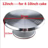 10 Inch Cake Turntable Cake Decorating Stand Rotating Cake Plate For Baking 9