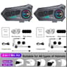 Kebidumei YP10 2X Motorcycle Intercom Headset Bluetooth 53 Waterproof 300m 4