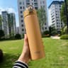 TYESO Stainless Steel Thermos Bottle With Straw 600ml 750ml Insulated Travel Cup 16