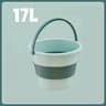 Folding Portable Bucket With Lid Collapsible Silicone Bucket For Camping And Home 5