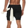 Mens Running Shorts 2 In 1 Quick Dry Workout Training Gym Shorts Camo Style 5