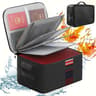 High Capacity Document Organizer Bag Lockable Oxford Passport Holder Multi Layer A4 File Storage Ca 2