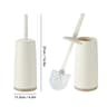 Long Handle Toilet Cleaning Brush With Standing Holder Bathroom Tool 2