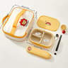Divided Lunch Box 3 Compartment Portable Microwave Safe Food Container 7