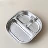 Capybara Stainless Steel Divided Plate 3 Compartment Kids Dinner Plate 2