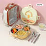 Stainless Steel Bento Lunch Box Divided Microwave Safe Sealed Food Container 6