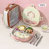 Stainless Steel Bento Lunch Box Divided Microwave Safe Sealed Food Container 1