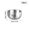 Stainless Steel Kids Bowl Double Layer Anti Scalding Rice Soup Bowl 1
