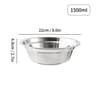Large Capacity Stainless Steel Mixing Bowl Salad Kneading Bowl 5