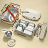 Portable Stainless Steel Divided Lunch Box Large Capacity With Lid For Kids And Students 9