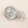 Stainless Steel Divided Salad Plate Reusable Dining Plate For Kids And Family Meals 5