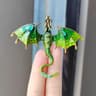 Enamel Dragon Brooch Rhinestone Animal Pin Statement Jewelry Accessory 4