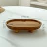 Mini Bamboo Tray Coaster Wood Saucer For Coffee Cups And Flower Pots 17