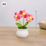 Handmade Crochet Sunflower Artificial Flower For Desk Decor And Gifts 13