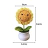 Handmade Crochet Sunflower Artificial Flower For Desk Decor And Gifts 25
