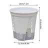 Transparent Self Watering Plant Pot With Drainage For Indoor Outdoor Plants 9