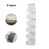 SpaceSaver 6 Shelf Over The Door Pantry Organizer With Clear Pockets 1