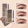 Three Color Eyebrow Powder Palette Waterproof Long Lasting Brow Kit 1