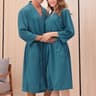 Unisex Waffle Bathrobe Long Shower Sleepwear For Men And Women 4